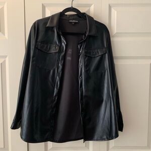 Black Faux Leather Jacket